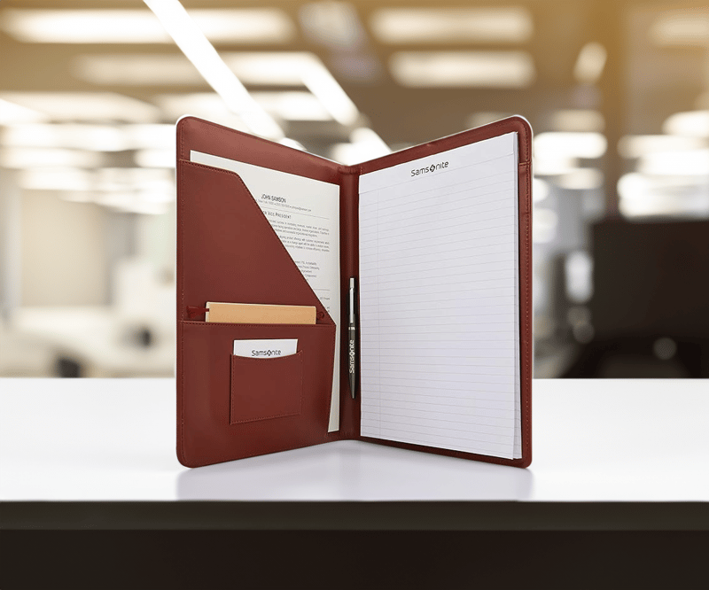 Samsonite Leather Bus Accs Portfolio