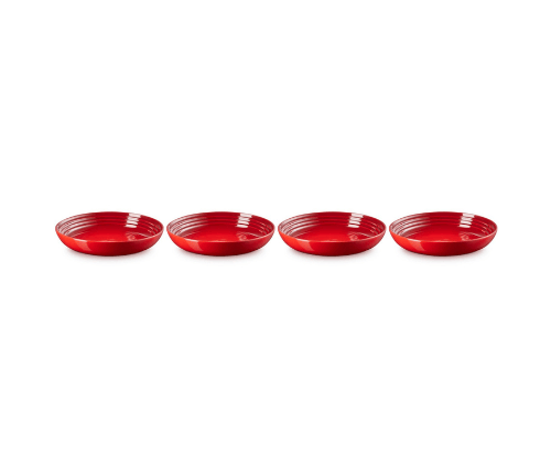 Le Creuset 4pc 8.5" Pasta Bowl Set / Cerise